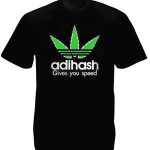 Adihash Gives you Speed Black Tee-Shirt