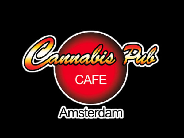 Amsterdam Cannabis Pub Cafe Black Tee-Shirt