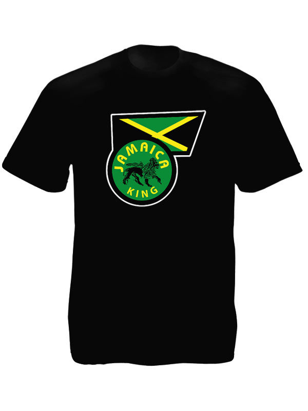 Jamaica Flag Jamaica King Black Tee-Shirt