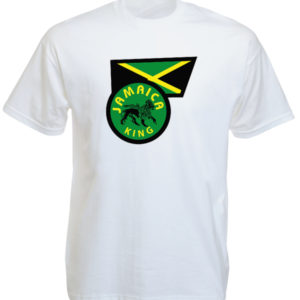Jamaica Flag Jamaica King White Tee-Shirt