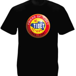 Free Tibet Friend of Tibet Black Tee-Shirt