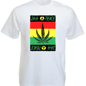 Jah Peace Rasta White Tee-Shirt