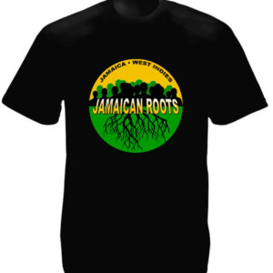 Jamaican Roots West Indies Black Tee-Shirt