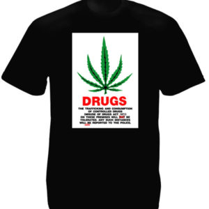 United Kingdom Drug Act 1971 Black Tee-Shirt