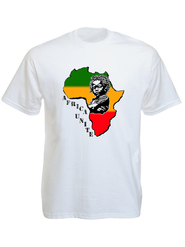 Africa Unite Baby Rasta White Tee-Shirt