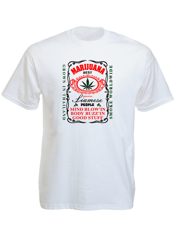 Thailand Best Marijuana White Tee-Shirt