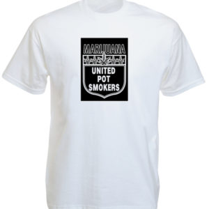 Marijuana United Pot Smokers White Tee-Shirt
